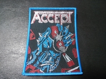 ACCEPT 刺繍パッチ ワッペン balls to the wall アクセプト / iron maiden slayer metallica judas priest saxon motorhead venom_画像1