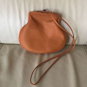 kanmi カンミ コトリレースがま口ポシェット 斜め掛けバッグ ショルダーバッグ 本革