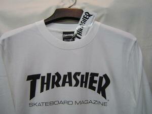 THRASHER スラッシャー TH8301 MAG LOGO マグロゴ Tシャツ ロングスリーブ ロンT 長袖 白黒 XL 新品