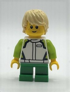 即決 新品 未使用　レゴ LEGO ミニフィグ ミニフィギュア シティ　ニコニコ顔　困り顔の男の子　子ども