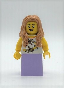 即決 新品 未使用　レゴ LEGO ミニフィグ ミニフィギュア シティ　ロングヘアーの女の人　女性