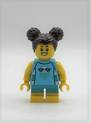 即決 新品 未使用 レゴ LEGO ミニフィグ ミニフィギュア シティ クラゲのラッシュガードの女の子 子ども ツインテール