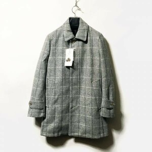 #UNITED ARROWS｜ユナイテッドアローズ キルティングライナー付きメルトンウールステンカラーコート ライトグレー 未使用品 sizeS