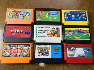 大人の週末セット ダビスタ、井崎脩五郎の競馬必勝学、ファミリージョッキー、テトリス、パチ夫くん/ファミコン FC ゲーム ソフト まとめ