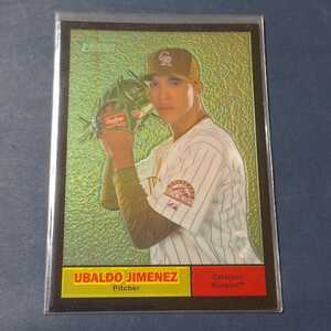 【Ubaldo Jimenez】2010 Topps Heritage Chrome Black bordered Refractor 34/61