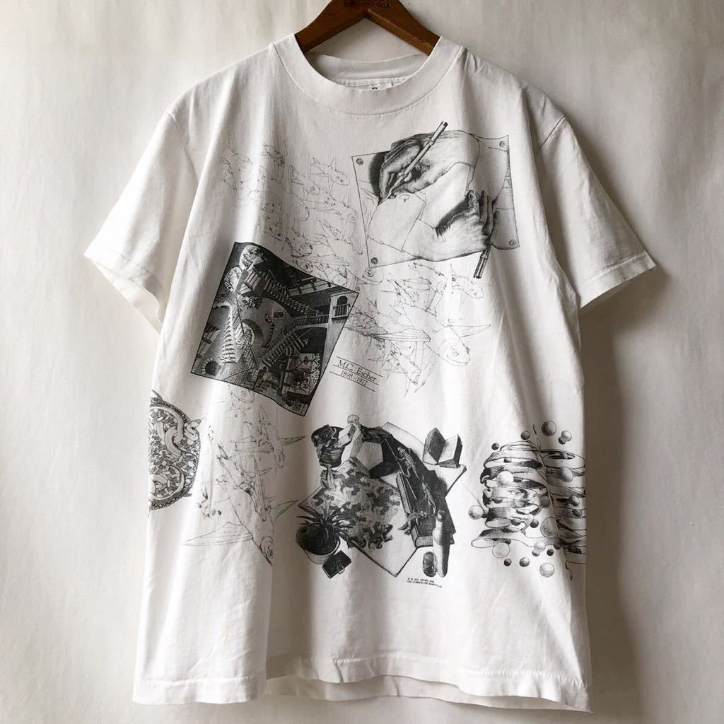 レア! 90s MC ESCHER マルチ Tシャツ L USA製 ビ | JChere雅虎拍卖代购