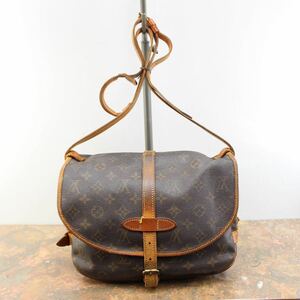 LOUIS VUITTON M42256 VI0942 MONOGRAM PATTERNED SHOULDER BAG MADE IN FRANCE/ルイヴィトンソミュール30モノグラム柄ショルダーバッグ