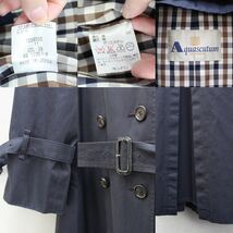 Aquascutum GABARDINE COTTON LONG TRENCH COAT MADE IN JAPAN/アクアスキュータムギャバジンコットンロングトレンチコート_画像10