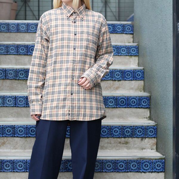 Burberrys OF LONDON CLASSICS CHECK PATTERNED LONG SLEEVE SHIRTバーバリーズオブロンドンクラシックスチェック柄長袖シャツ