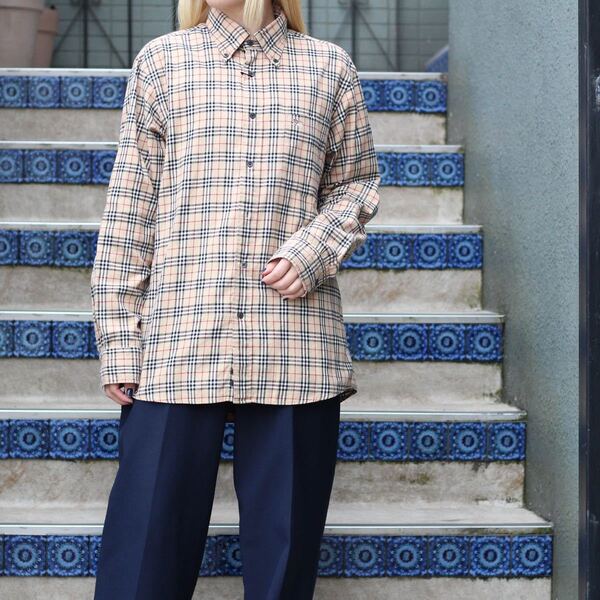 Burberrys OF LONDON CLASSICS CHECK PATTERNED LONG SLEEVE SHIRTバーバリーズオブロンドンクラシックスチェック柄長袖シャツ