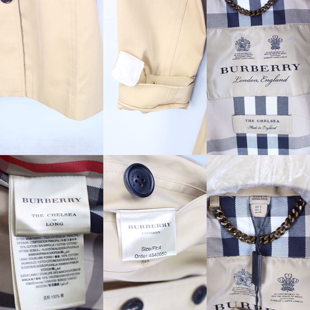 新品タグ付BURBERRY LONDON ENGLAND THE CHELSEA LONG TRENCH COATバーバリーロンドンイングランドザチェルシーロングトレンチコート 新品タグ付BURBERRY LONDON ENGLAND THE CHELSEA LONG TRENCH COATバーバリーロンドンイングランドザチェルシーロングトレンチコート