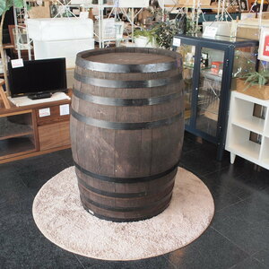 古い木樽 高さ110cm ディスプレイ 店舗什器 オブジェ ビンテージ 樽 たる カフェ バー ガレージ 飾り