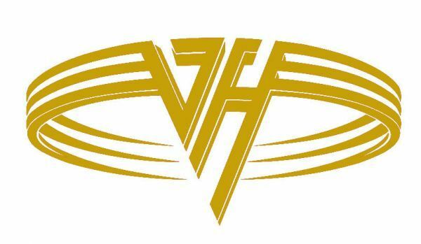 Van Halen ロゴステッカー ビニール製 ゴールド #USTICKER-EVHNWLO-GD