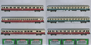 ARNOLD #HN4076~80 DB( old west Germany National Railways )InterCityju-doba.nto passenger car 6. set 