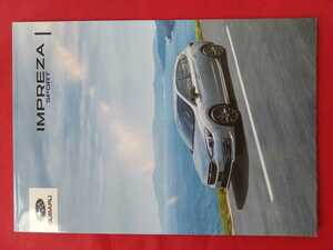 送料無料【スバル インプレッサ SPORT】カタログ 2020年11月 GT2/GT3/GT6/GTE SUBARU IMPREZA SPORT