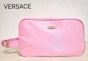 Versace VERSACE Handheld Second Bag Pouch Pink, cormorant, Versace, Bag, bag