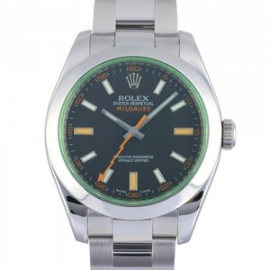 ロレックス ROLEX ミルガウス 116400GV ブラック文字盤 中古 腕時計 メンズ