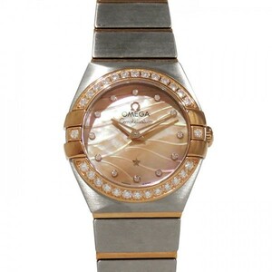 Omega OMEGA Constellation Bezel Diamond 123.25.24.60.57.002 Gold Dial New Watch Ladies, A line, omega, Constellation