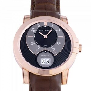 ハリー・ウィンストン HARRY WINSTON ミッドナイト ビックデイト MIDABD42RR002 ブラック/グレー文字盤 新品 腕時計 メンズ