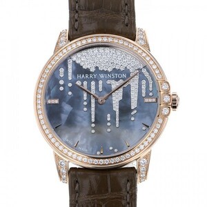 ハリー・ウィンストン HARRY WINSTON ミッドナイト ダイヤモンド スタラクタイト MIDAHM36RR001 グレー文字盤 新品 腕時計 メンズ