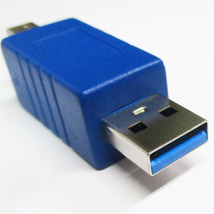 送料無料メール便 変換プラグ USB3.0 A(オス)-B(オス)USB3AA-BA 変換名人/4571284887138_画像2