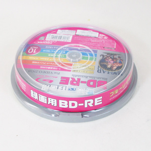  free shipping BD-RE Blue-ray .. return video recording 10 sheets pack 2 speed correspondence 25GB HIDISC HDBDRE130NP10 4984279170151