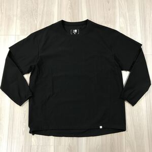XL大きいサイズkarrimor HBT woven crew 2wayカリマー ウーブン クルー トランスフォーム メンズ ロンT Tシャツ ジャケット キャンプ 黒