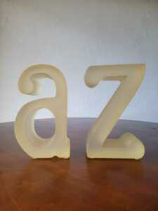 アルファベット a&z セット ブックエンド オブジェ 置物 インテリア アンティーク 雑貨 店舗什器 ディスプレイ