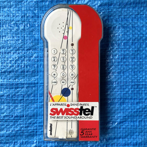 swisstel 電話機 65x213x17(mm) ケーブル2m パッケージサイズ101x220x33(mm)