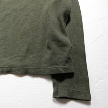 00's ギャップ GAP クルーネック ヘビーウェイトコットン Tシャツ 長袖 (L) 緑系 リブ無し 無地 ロンT 00年代 旧タグ オールド 2003年製_画像5