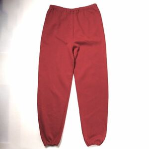 90's メキシコ製 ラッセル ソリッドカラー スウェット パンツ 赤 (L) スエットパンツ 90年代 旧タグ オールド 無地 RUSSELL