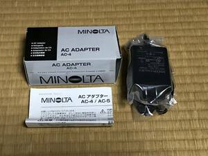 未使用品 MINOLTA ミノルタ ACアダプタ AC-4