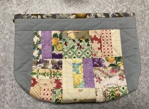 ハンドメイド パッチワーク ポーチ