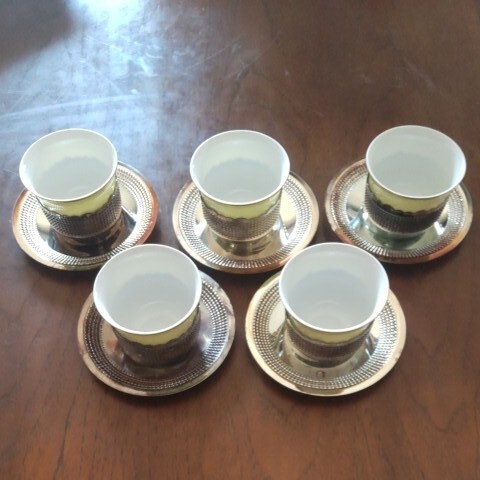 カップ&ソーサー 5客 コーヒーカップ ティーカップ 昭和レトロ ビンテージ