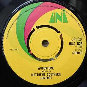 ☆特選☆MATTHEWS SOUTHERN COMFORT/WOODSTOCK'1970UK UNI 7INCHの画像2