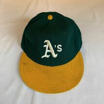 ~70s New Era MLB BASEBALL CAP ヴィンテージ ビンテージ ニューエラ メジャーリーグ ベースボールキャップ A's アメトラ 50s トラッド_画像2