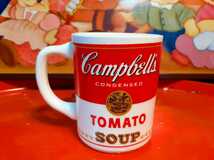 アメリカン雑貨カフェバーキッチンスタイルビンテージUS製70'sアンディウォーホルデザインキャンベルCampbell'sトマトスープマグ8個セット_画像3