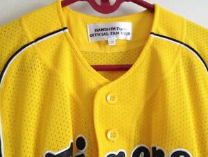 HANSHIN Tigers OFFICIAL FUN CLIB 120 yellow by mizuno 新古品