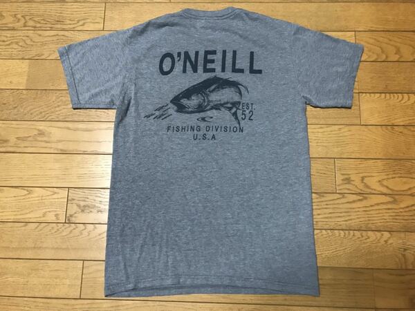 O’NEILL FISHING DIVISION U.S.A SHORT SLEEVE T-SHIRTS size-S(着丈62身幅46) 中古 送料無料 NCNR