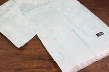 新品【SILK シルク100%】エレファント柄 象柄 春色 ミントブルー MINTBLUE 大判 ストール_画像3