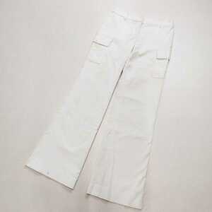 M-premier M pull mie corduroy pants cargo pants white size 36 cotton 98% polyurethane 2%