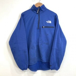 USA製 THE NORTH FACE ノースフェイス ハーフジップ 軽量 ジャージ レディース Sサイズ ブルー アウトドア キャンプ