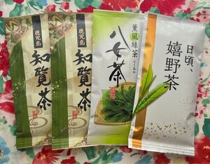【銘茶】八女茶 嬉野茶 知覧茶 3セット!お茶 お茶詰め合わせ まとめ売り 鹿児島県 煎茶 玉緑茶 九州 緑茶 玉緑茶 プレゼント