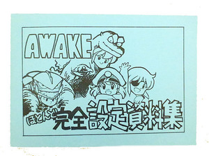 新品同様　AWAKE ほとんど完全設定資料集