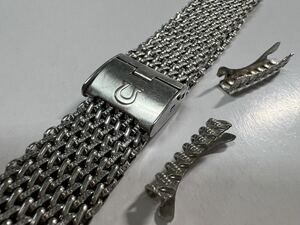 オメガ OMEGA 純正ベルト ブレス 1148 ラグ幅　18mm用 SS メンズ 腕時計用 メッシュベルト　OMEGA vintage stainless steel bracelet 12 A1