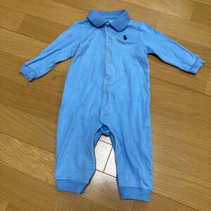 ラルフローレン 長袖カバーオール 9M 70センチ ベビー服 ロンパース 男の子