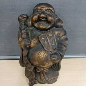 〈う654〉天下泰平 布袋様 年代物 陶器 仏教美術 工芸品 七福神 彫刻 古美術 置物 日本間 装飾品 コレクション 趣味220415R3