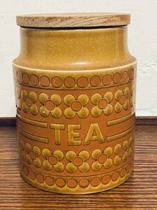 ホーンジー サフロン　陶製保存ジャー　「TEA」 高さ15cm/Hornsea/Saffron/281-２