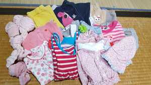  great popularity! Miki House & Mezzo Piano etc. almost brand clothes set * child girl *80cm