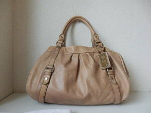  cow leather *MARC BY MARC JACOBS( Mark by Mark Jacobs )*B5 correspondence * Town Boston ( storage bag attaching ) beige 